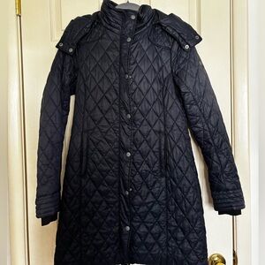 Women's Quilted Noble Outfitters Navy Winter Riding Coat